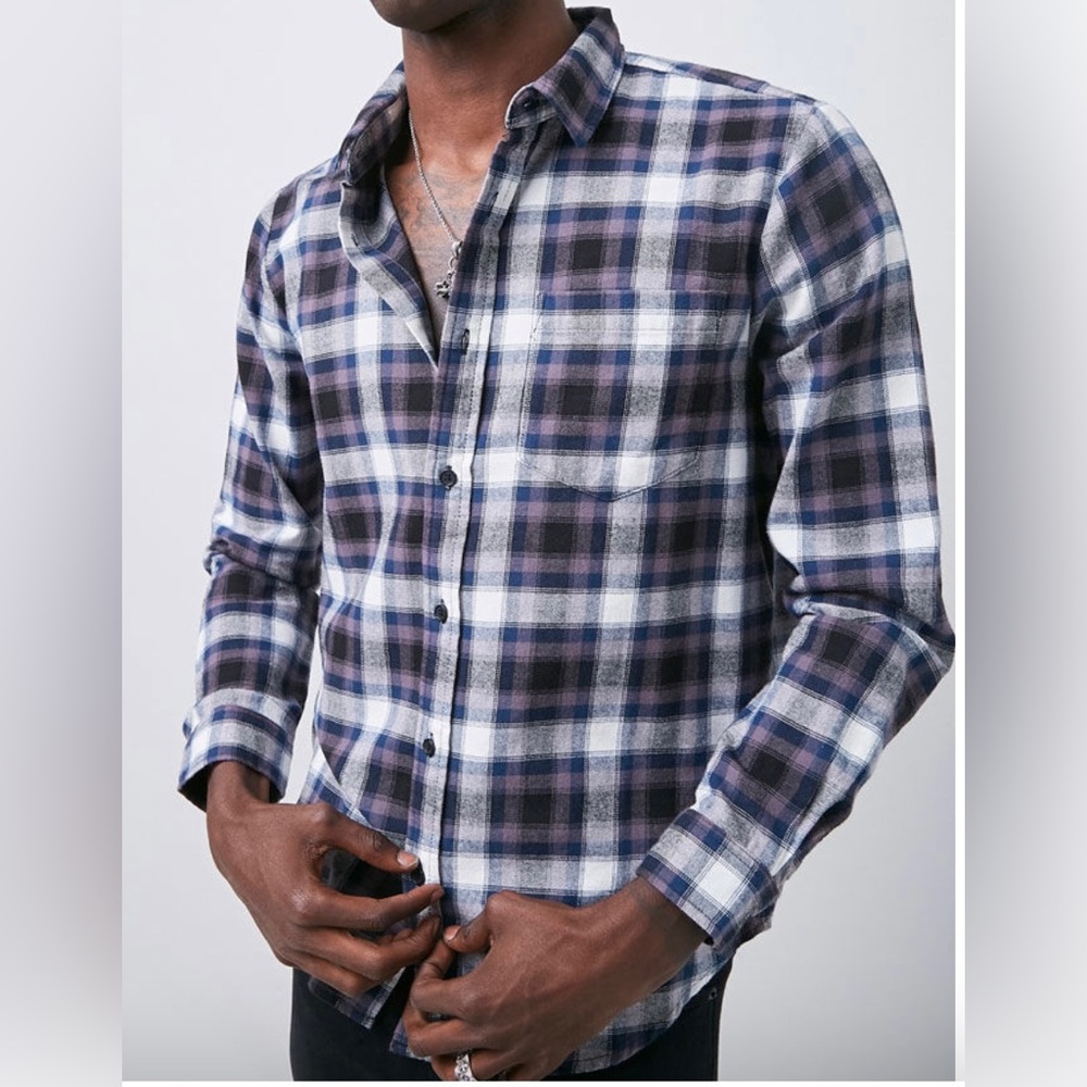 Classic Fit Plaid Shirt